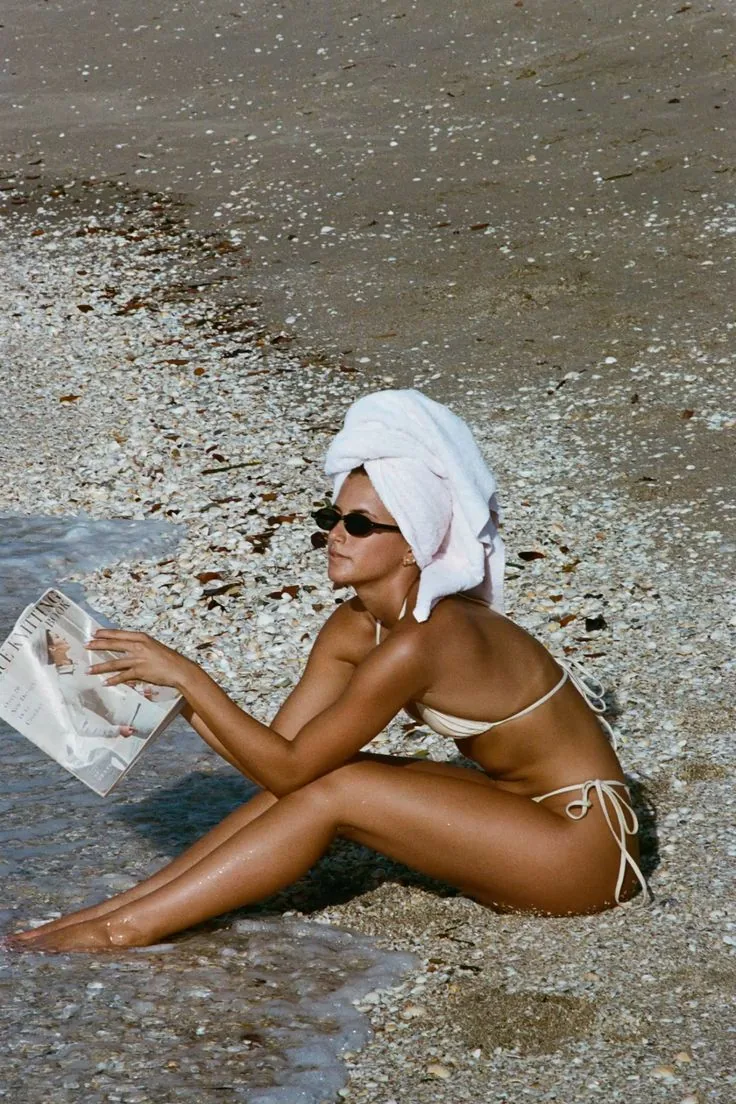 Poolside swimwear on analog film · Andres Agurto Studio